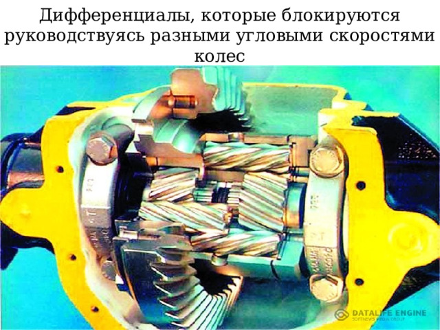 Дифференциалы, которые блокируются руководствуясь разными угловыми скоростями колес 