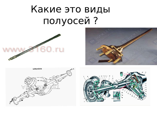 Какие это виды полуосей ? 