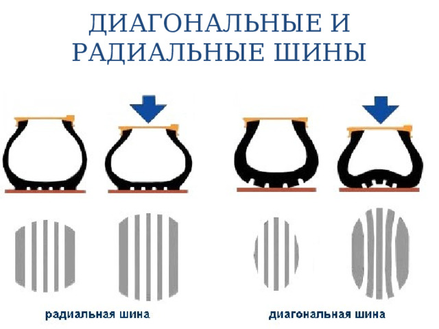 ДИАГОНАЛЬНЫЕ И РАДИАЛЬНЫЕ ШИНЫ 
