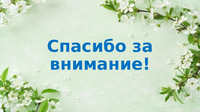 Спасибо за внимание!  