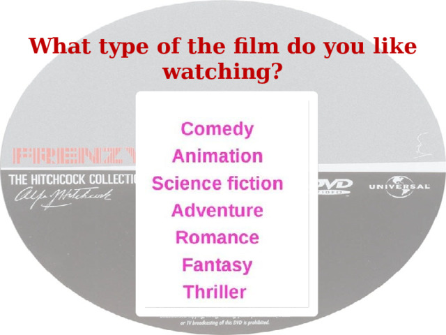 What type of the film do you like watching? 