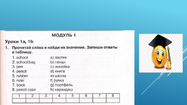 Write the exercise in your notebook! 
