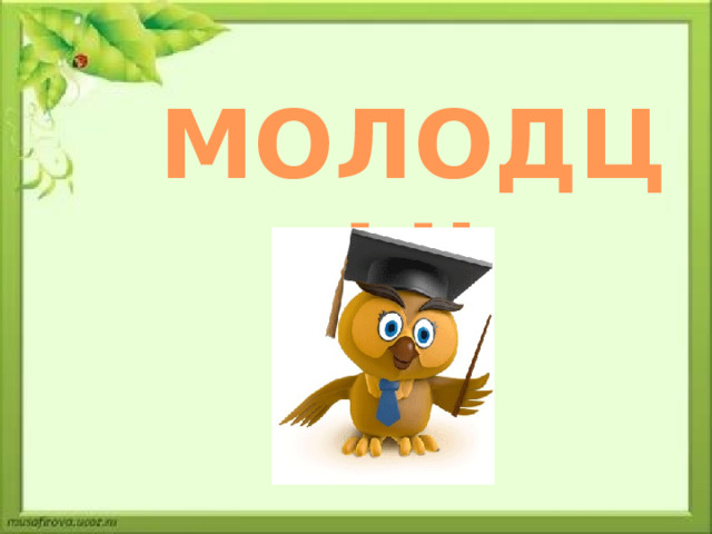 МОЛОДЦЫ! 