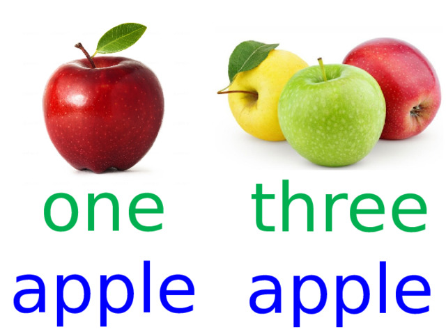 one apple three apple s  