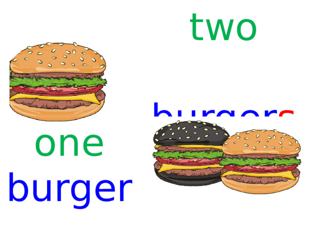 two  burger s one burger  