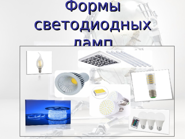 Формы светодиодных ламп 