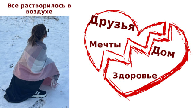 Дом Друзья Все растворилось в воздухе Мечты Здоровье Все растворилось в воздухе 