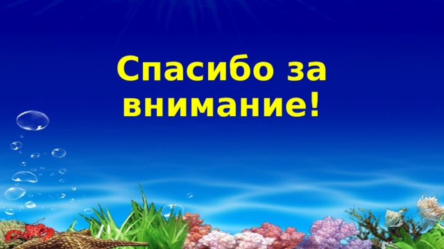 Спасибо за внимание!  