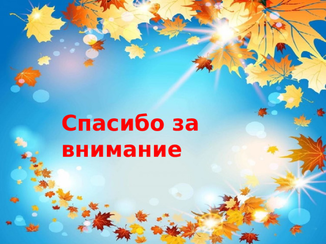 Спасибо за внимание 