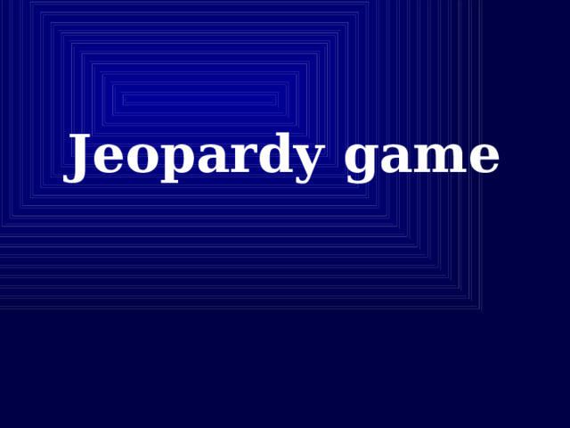  Jeopardy game      