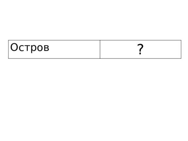 Остров ? 