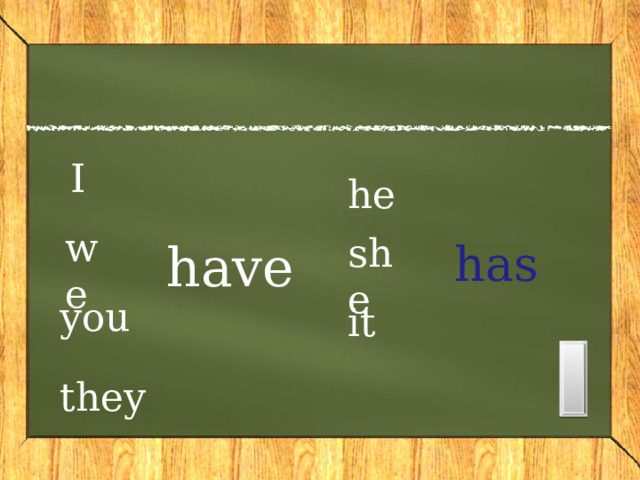 I he we she have has you it they 