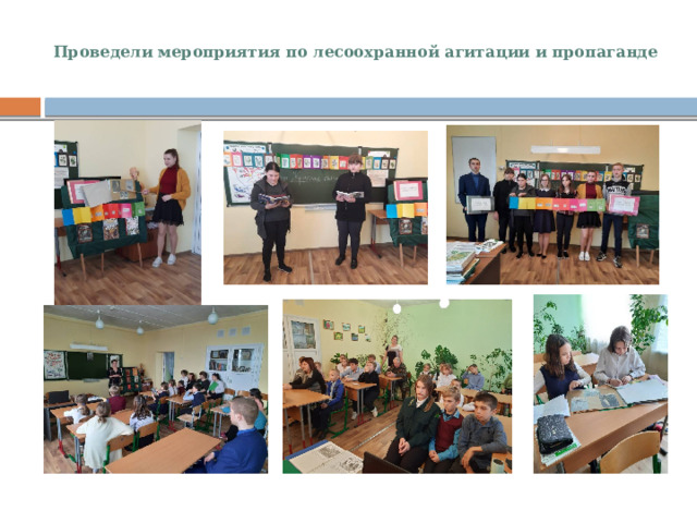  Проведели мероприятия по лесоохранной агитации и пропаганде   