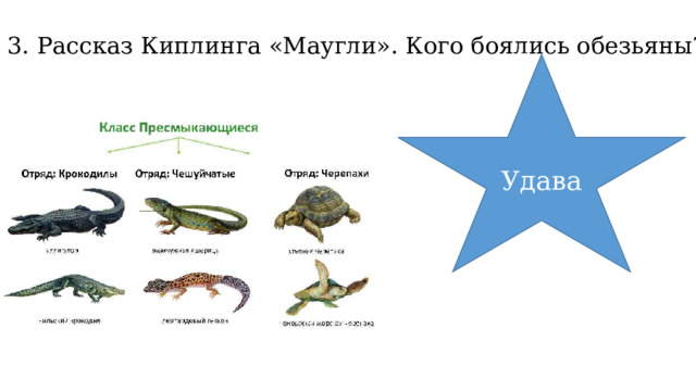 3. Рассказ Киплинга «Маугли». Кого боялись обезьяны? Удава 