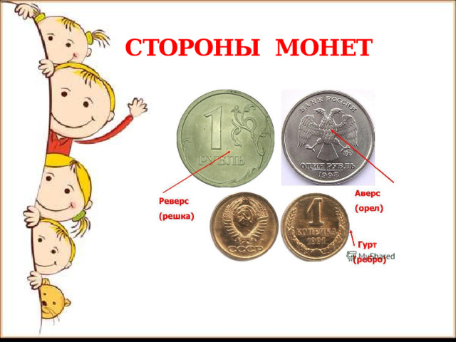 СТОРОНЫ МОНЕТ 