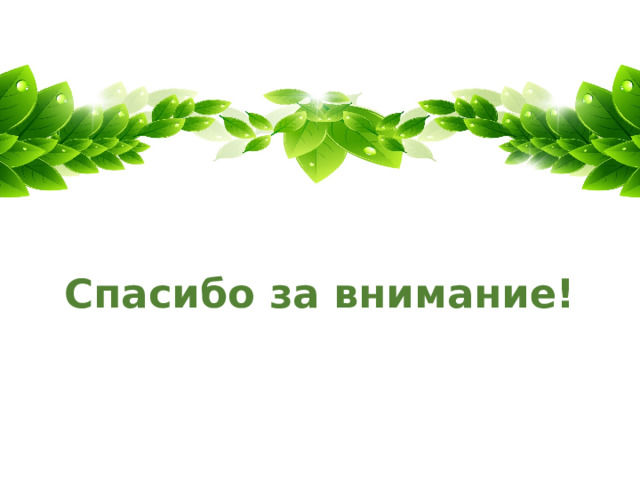 Спасибо за внимание! 