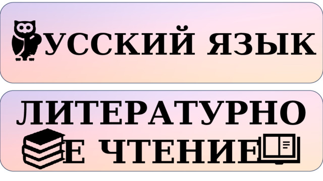 РУССКИЙ ЯЗЫК ЛИТЕРАТУРНОЕ ЧТЕНИЕ 