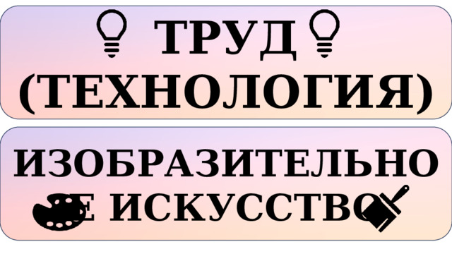 ТРУД (ТЕХНОЛОГИЯ) ИЗОБРАЗИТЕЛЬНОЕ ИСКУССТВО 