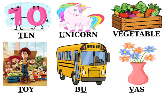 V EGETABLE U NICORN T EN T OY B U S V ASE 