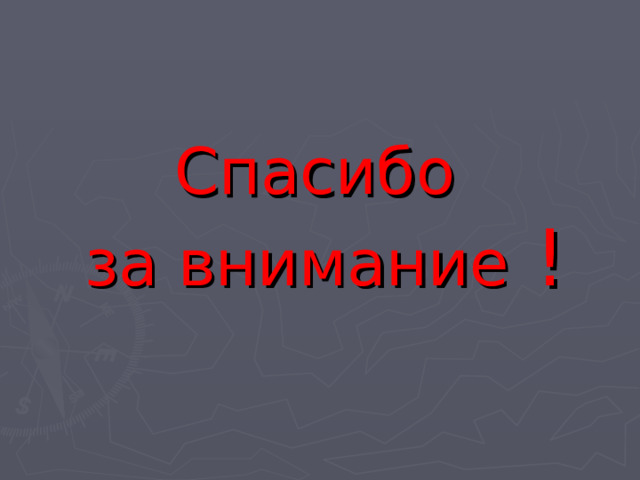    Спасибо  за внимание ! 