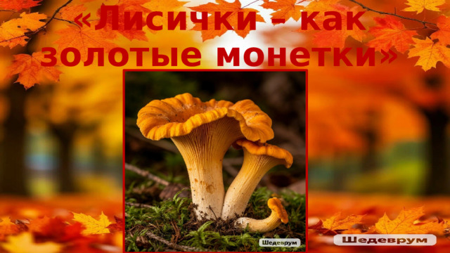 «Лисички – как золотые монетки» 
