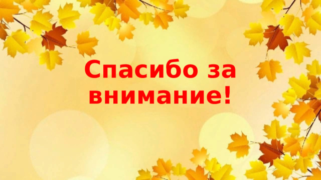 Спасибо за внимание!  