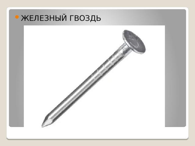 ЖЕЛЕЗНЫЙ ГВОЗДЬ 
