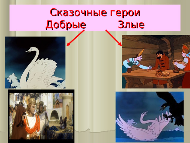 Сказочные герои  Добрые Злые 