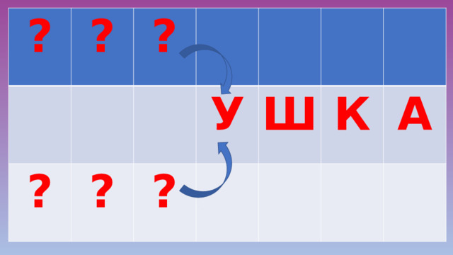 ? ? ? ? ? У ? Ш К А 