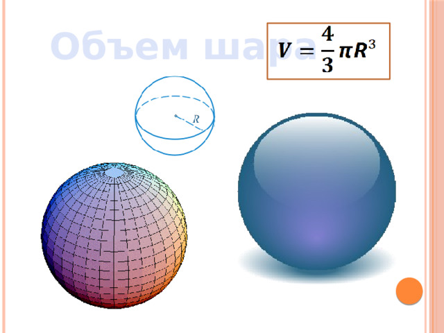  Объем шара 