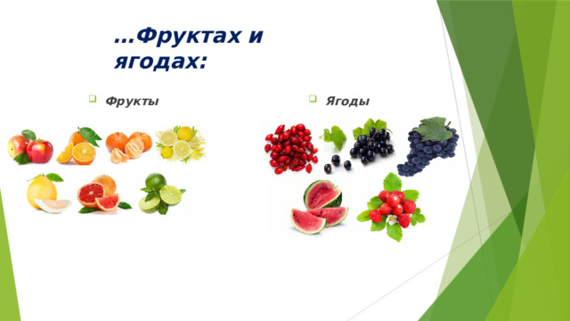 … Фруктах и ягодах: Фрукты Ягоды 