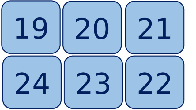19 21 20 24 23 22 