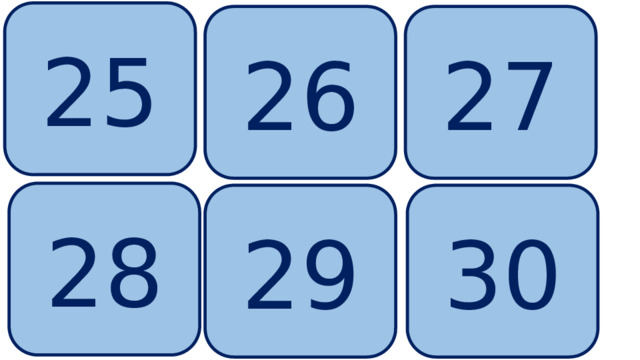 25 27 26 28 29 30 