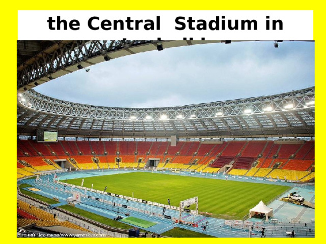 the Central Stadium in Luzhniki  