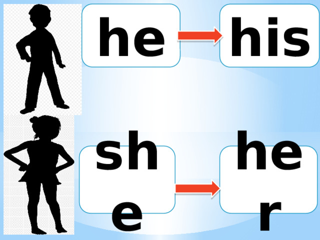 he his she her 