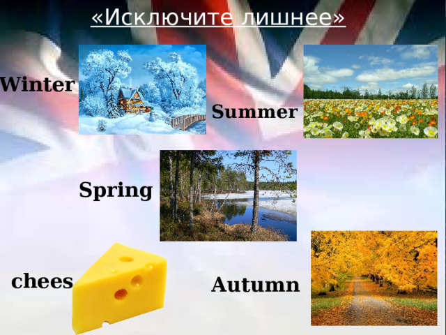 «Исключите лишнее»  Winter Summer Spring chees  Autumn 