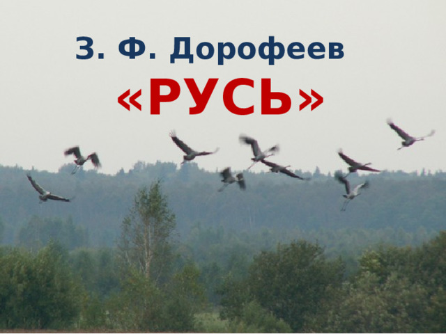  З. Ф. Дорофеев «РУСЬ» 