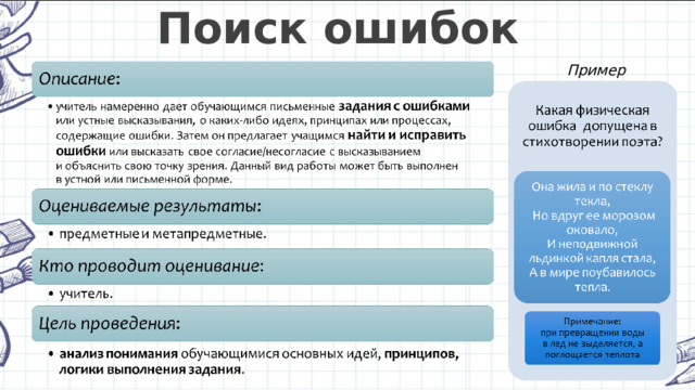 Поиск ошибок Пример использования: 