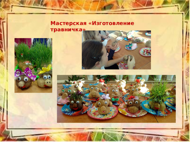 Мастерская «Изготовление травничка» 