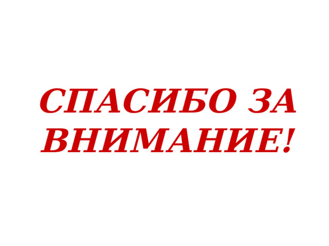 СПАСИБО ЗА ВНИМАНИЕ! 