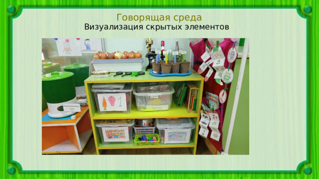Говорящая среда Визуализация скрытых элементов 