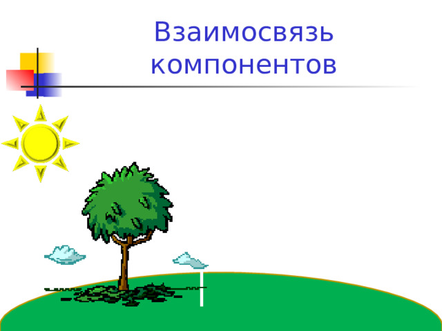 Взаимосвязь компонентов 
