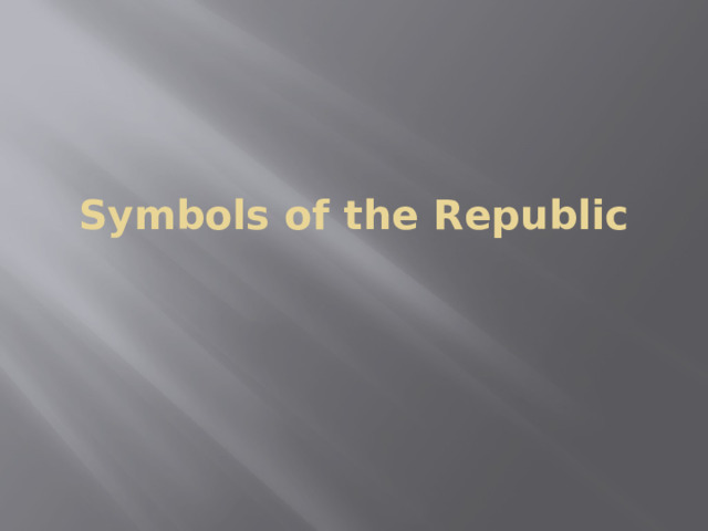 Symbols of the Republic 