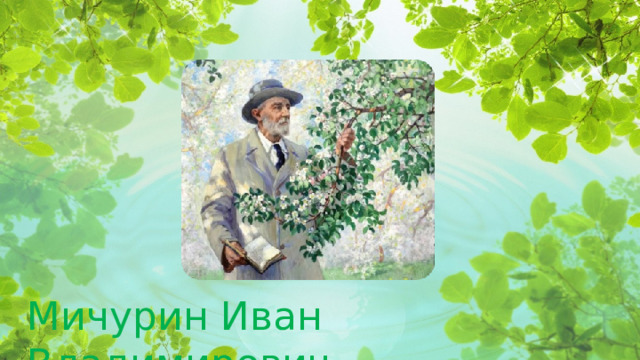 Мичурин Иван Владимирович  