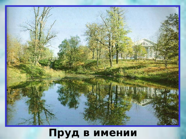 Пруд в имении 