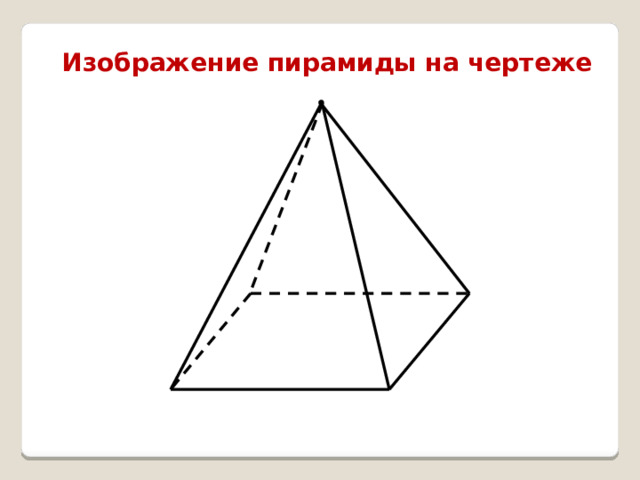 Изображение пирамиды на чертеже 