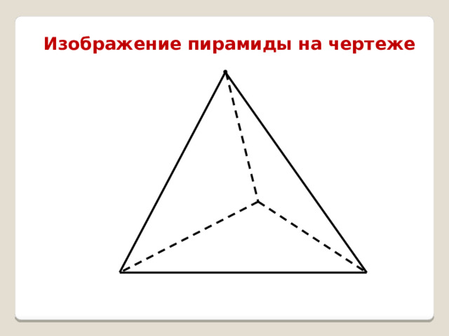 Изображение пирамиды на чертеже 