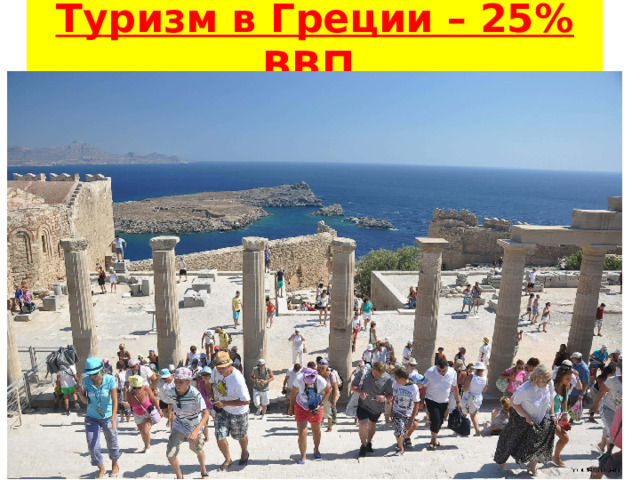 Туризм в Греции – 25% ВВП 