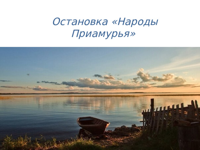 Остановка «Народы Приамурья» 