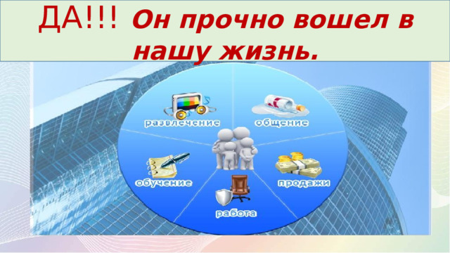 ДА!!! Он прочно вошел в нашу жизнь. 